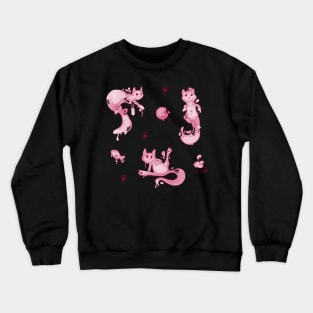 Space Cats - Pink Slime Alien Crewneck Sweatshirt